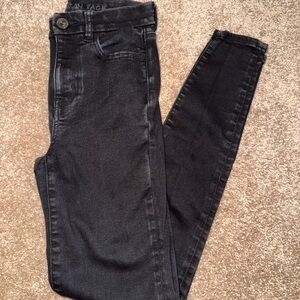 American Eagle Outfitters Black Skinny Jeans Stretchy